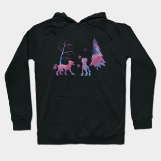 Chinese Crested Dog Dogs Winter Art Hoodie